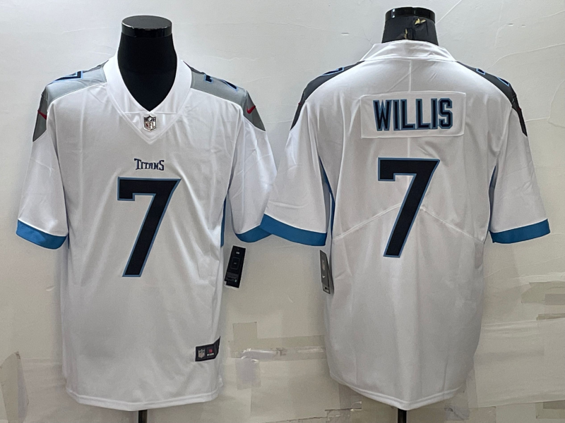 Men's Tennessee Titans Malik Willis White Game Jersey