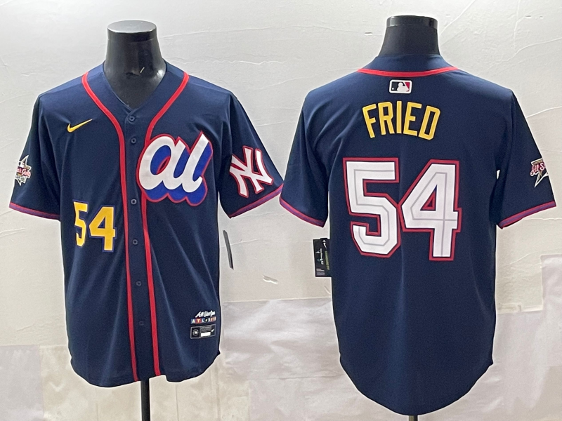 Men's American League Max Fried Navy 2025 All-Star Edition Limited Player Jersey