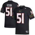 Men's Miami Hurricanes Jonathan Vilma Black Retired Football Player Jersey