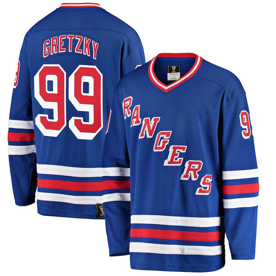 Men's New York Rangers Wayne Gretzky Blue Player Jersey