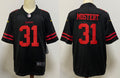 Men's San Francisco 49ers Raheem Mostert Black Game Player Jersey