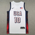 Men's 2024 USA Dream Team Jayson Tatum White Authentic Player Jersey