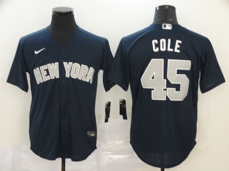 Men's New York Yankees Gerrit Cole Navy Replica Baseball Jersey
