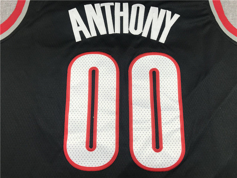 Men's Portland Trail Blazers Carmelo Anthony Black Swingman Fashion Jersey