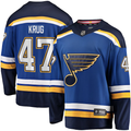 Men's St. Louis Blues Torey Krug Blue Home Breakaway Player Jersey