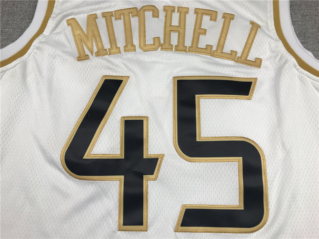 Men's Utah Jazz Donovan Mitchell White Swingman Jersey
