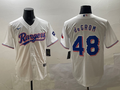 Men's Texas Rangers Jacob deGrom White Limited Player Jersey