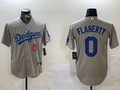 Men's Los Angeles Dodgers Jack Flaherty Gray Replica Player Jersey