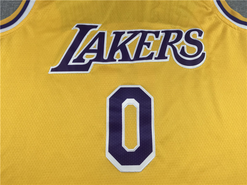 Men's Los Angeles Lakers Russell Westbrook Gold 2020/21 Fast Break Player Jersey