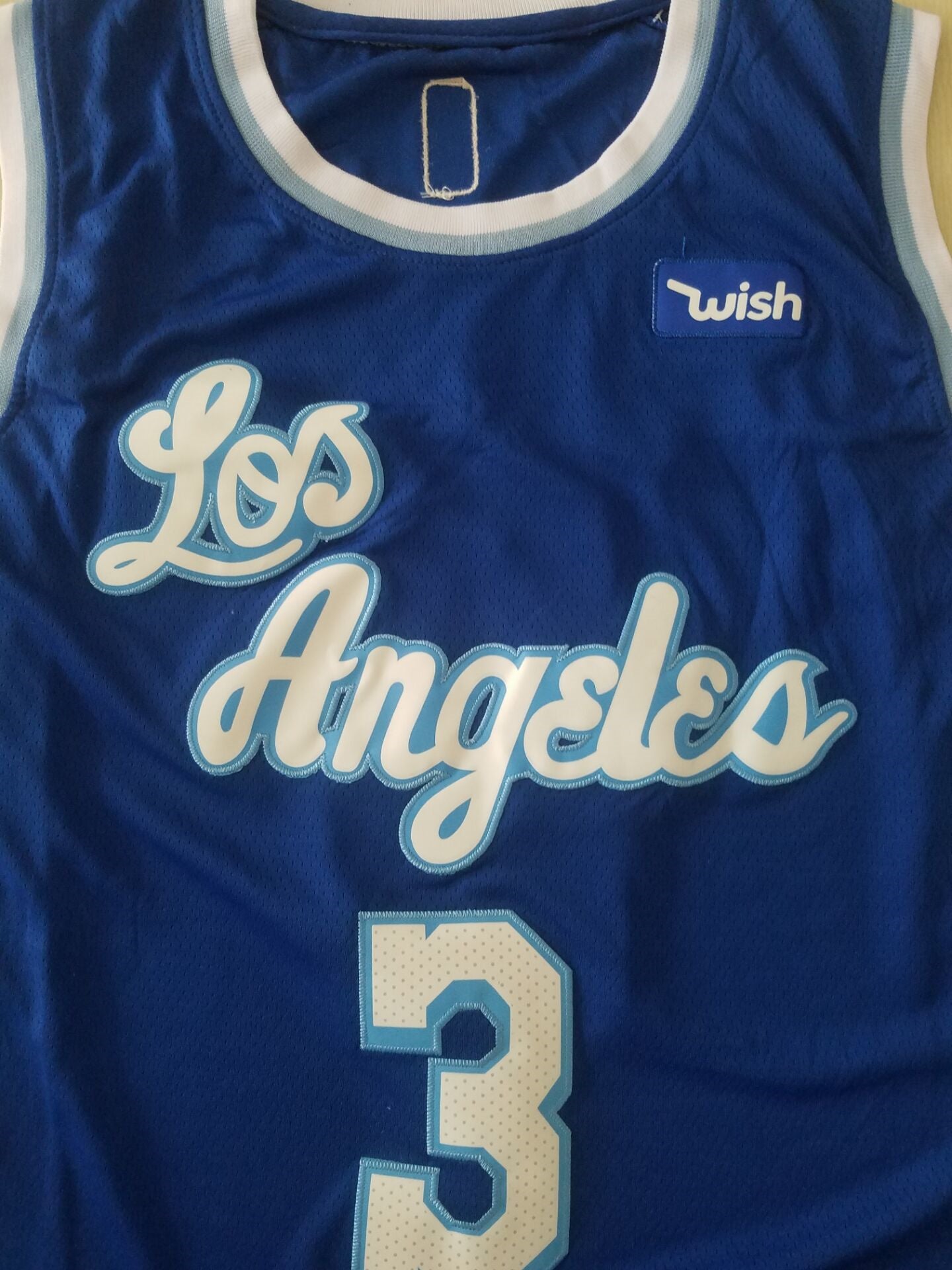 Men's Los Angeles Lakers Anthony Davis Blue NBA Swingman Jersey