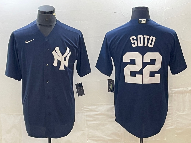 Men's New York Yankees Juan Soto Navy Replica Player Jersey