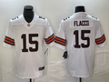Men's Cleveland Browns Joe Flacco White Game Player Jersey