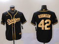 Men's Los Angeles Dodgers Jackie Robinson Black Replica Player Jersey