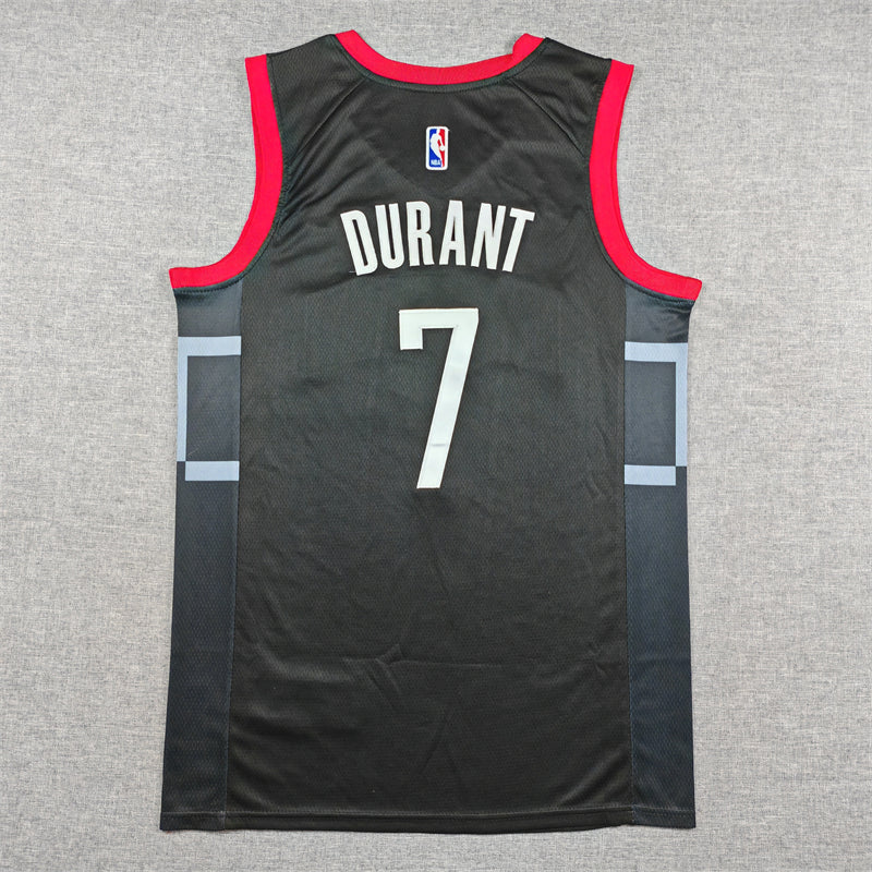 Men's Houston Rockets Kevin Durant Black Swingman Player Jersey - Statement Edition