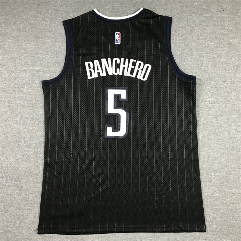 Men's Orlando Magic Paolo Banchero Black 2022/23 Swingman Jersey - City Edition