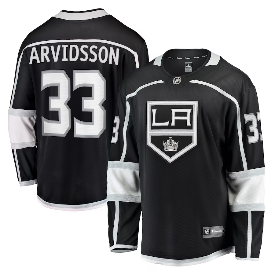 Men's Los Angeles Kings Viktor Arvidsson Black Home Breakaway Player Jersey