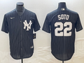 Men's New York Yankees Juan Soto Black Replica Player Jersey
