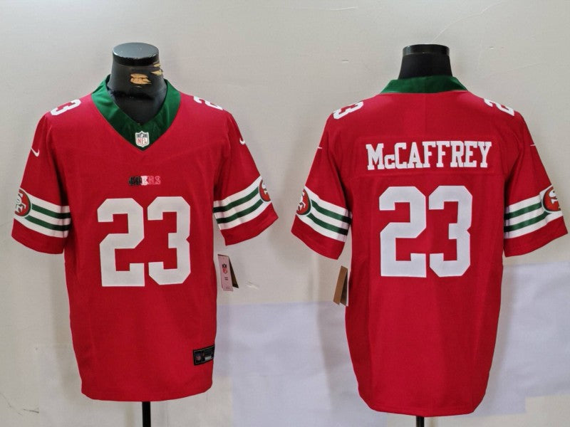 Men's San Francisco 49ers Christian McCaffrey Scarlet Vapor F.U.S.E. Limited Jersey