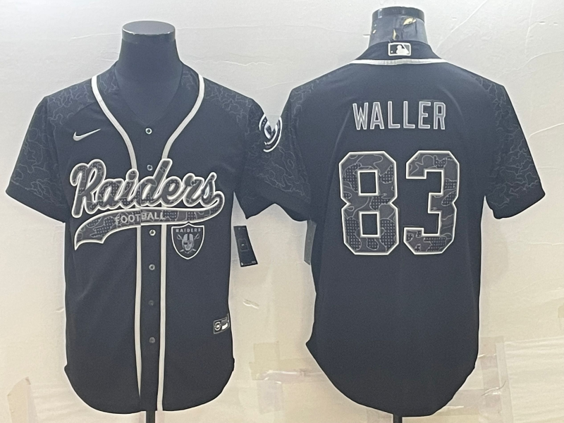Men's Las Vegas Raiders Darren Waller Black RFLCTV Limited Jersey Joint Edition