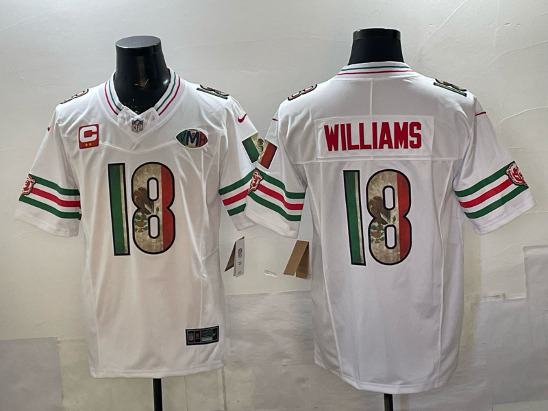 Men's Chicago Bears Caleb Williams White Game Team Jersey