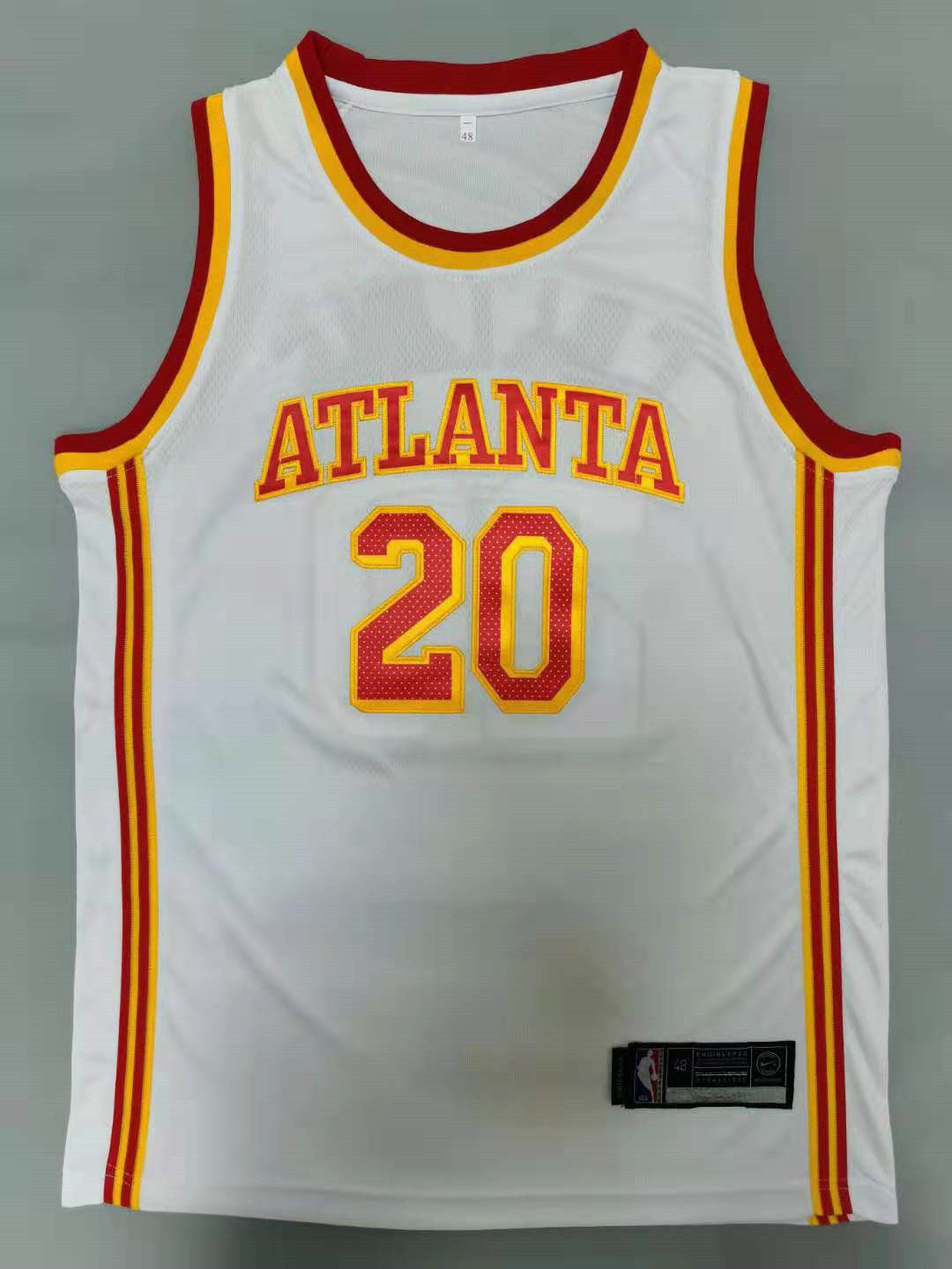 Men's Atlanta Hawks John Collins White 2020/21 Fast Break Player Jersey