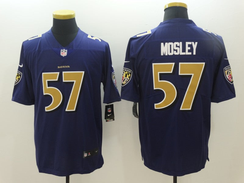 Men's Baltimore Ravens C.J. Mosley Purple Player Game Jersey