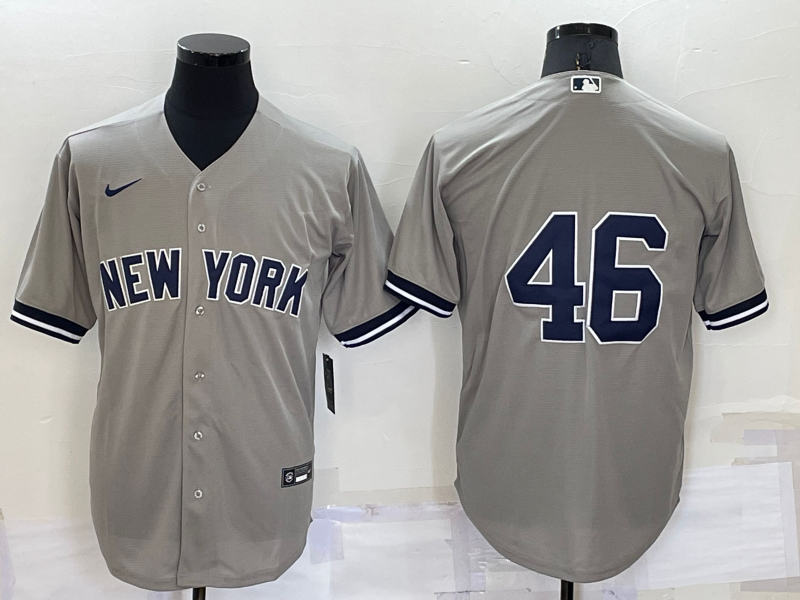 Men's New York Yankees Andy Pettitte Gray Replica Player Name Jersey