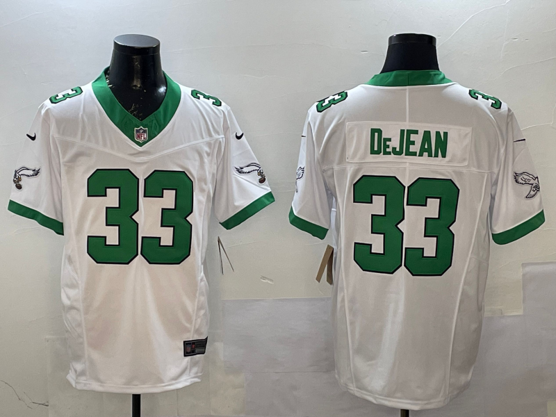 Men's Philadelphia Eagles Cooper DeJean White Game Jersey