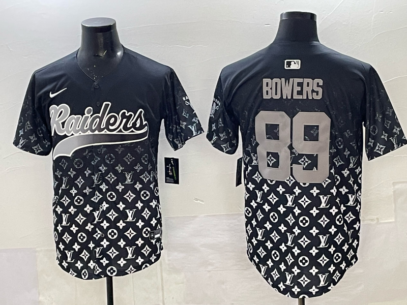 Men's Las Vegas Raiders Brock Bowers Black Game Player Jersey