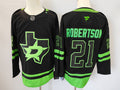 Men's Dallas Stars Jason Robertson Black Player Game jersey
