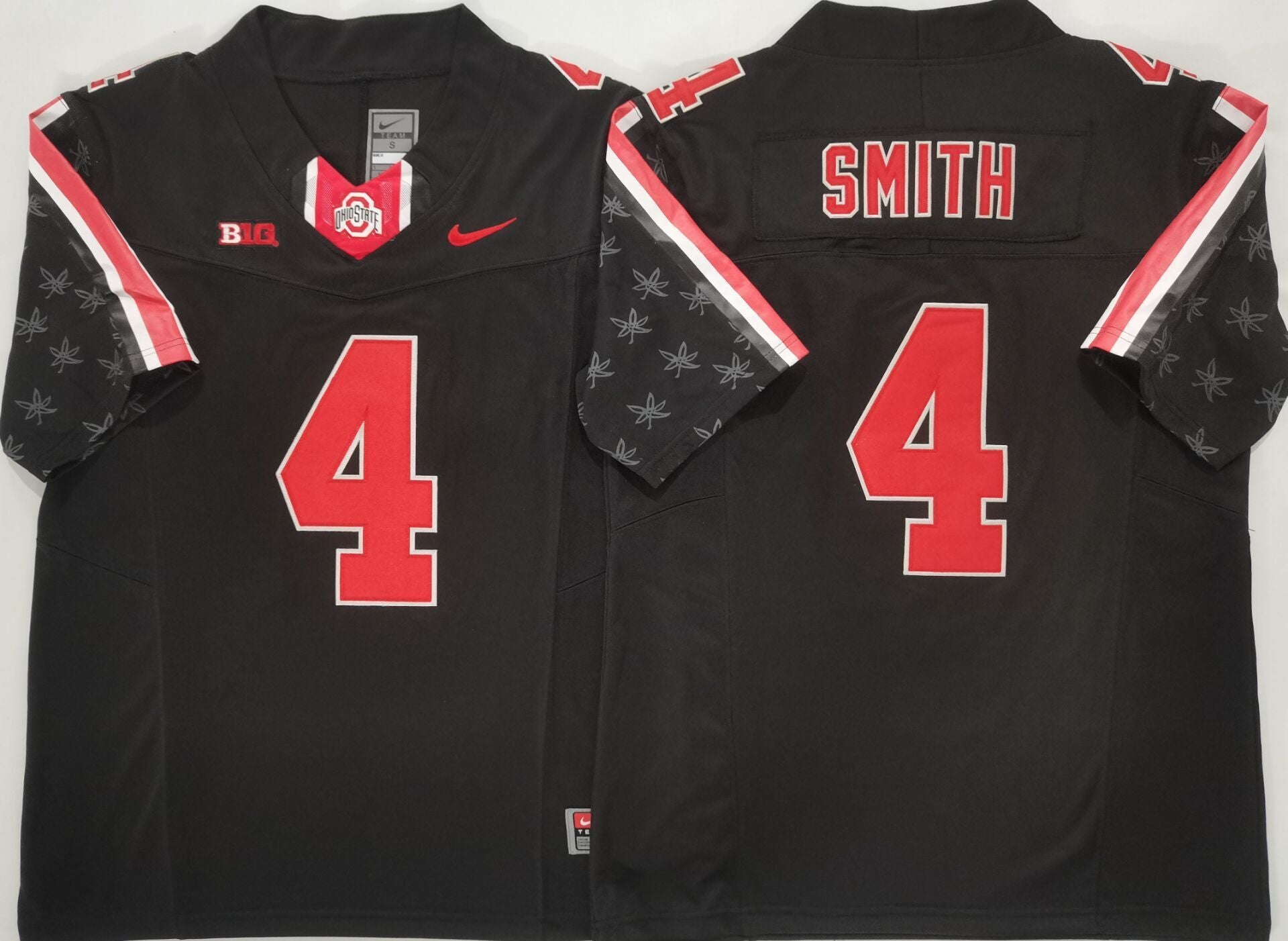 Men's Ohio State Buckeyes Jeremiah Smith Black Player Game Jersey