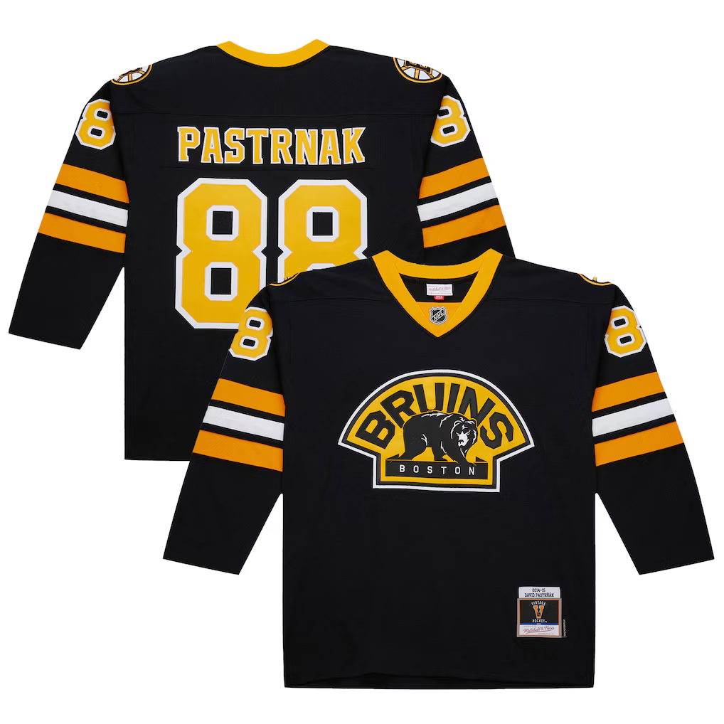 Men's Boston Bruins David Pastrnak Black 2014-15 Power Play Jersey