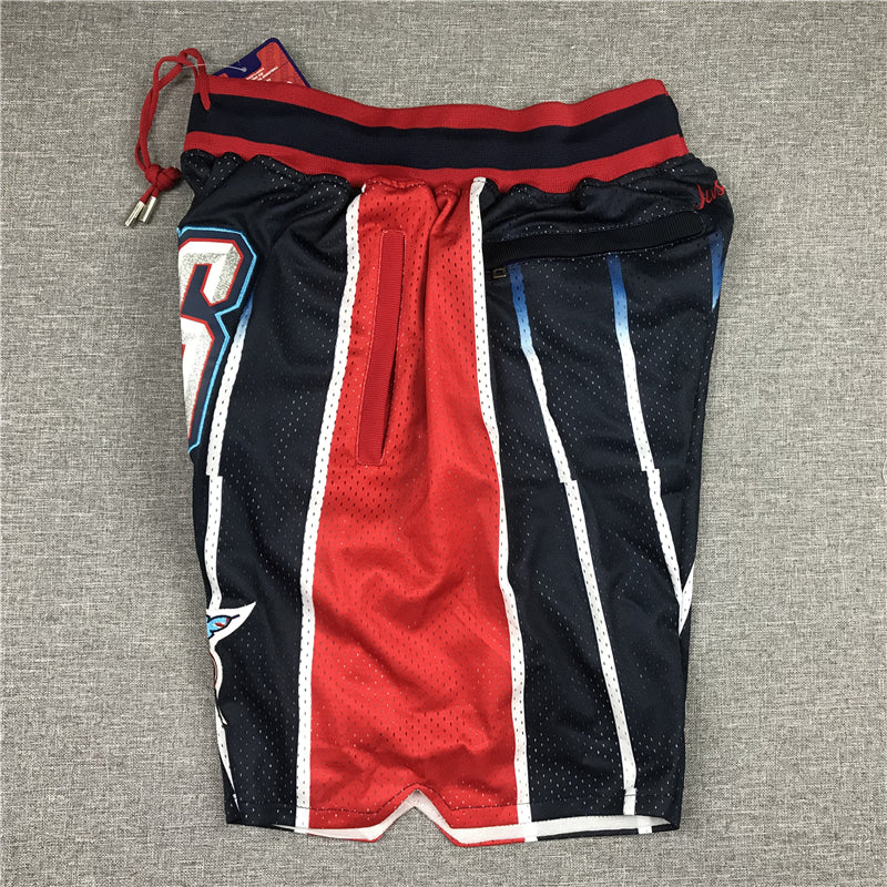 Men's Houston Rockets Black 1995-96 Hardwood Classics Basketball Shorts