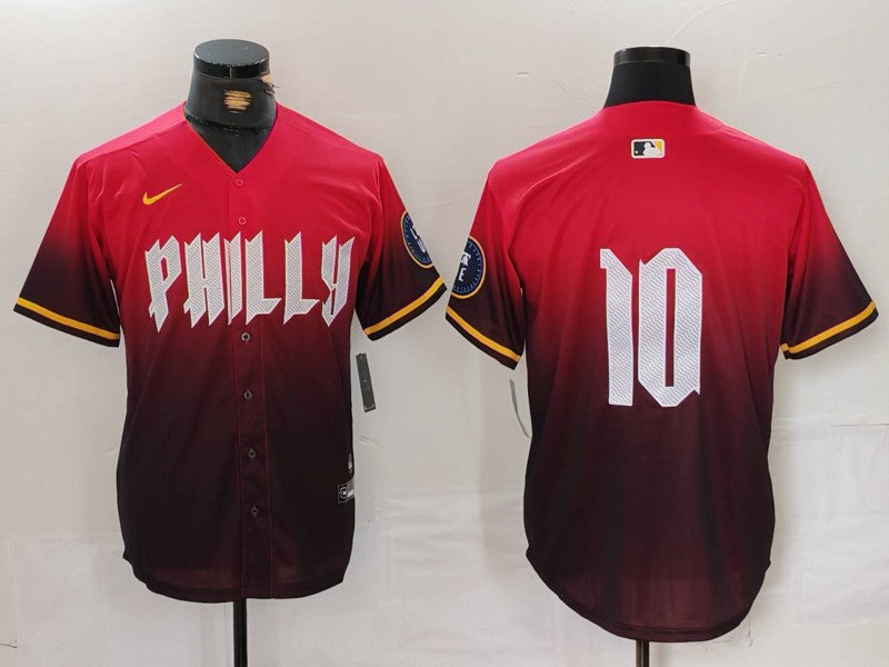 Men's Philadelphia Phillies J.T. Realmuto Red 2024 City Connect Replica Player Jersey