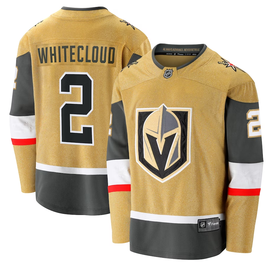 Men's Vegas Golden Knights Zach Whitecloud Gold Home Breakaway Jersey