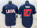 Men's 2023 World Baseball Classic Mike Trout USA Navy Jersey