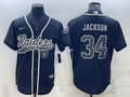 Men's Las Vegas Raiders Bo Jackson Black RFLCTV Limited Jersey Joint Edition