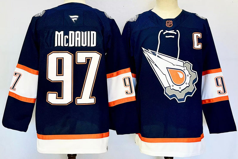 Men's Edmonton Oilers Connor McDavid Fanatics Navy Player Jersey