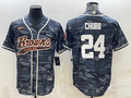 Men's Cleveland Browns Nick Chubb Grey Camouflage Game Jersey Joint Edition