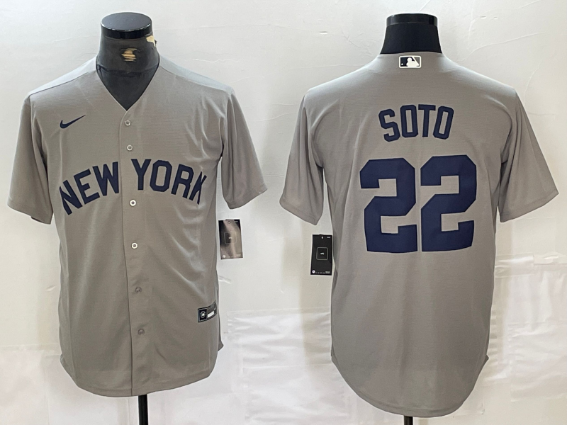 Men's New York Yankees Juan Soto Gray Limited Game Jersey