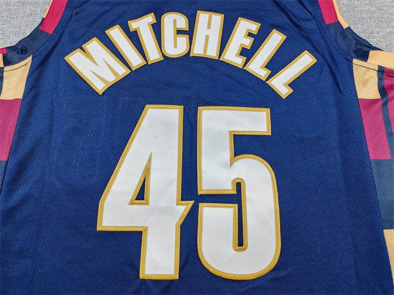 Men's Cleveland Cavaliers Donovan Mitchell Navy Swingman Jersey - Classic Edition