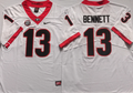 Men's Georgia Bulldogs Stetson Bennett White Player Game Jersey