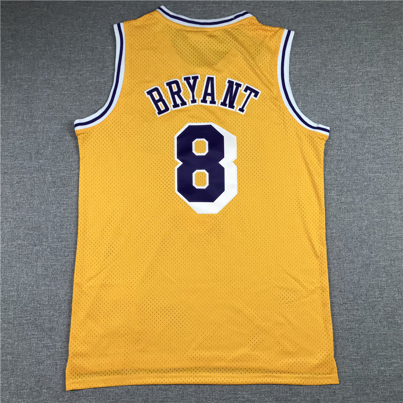 Men's Los Angeles Lakers Kobe Bryant 1996-97 Yellow Hardwood Classics Authentic Jersey