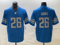 Men's Detroit Lions Jahmyr Gibbs Blue Player Game Jersey