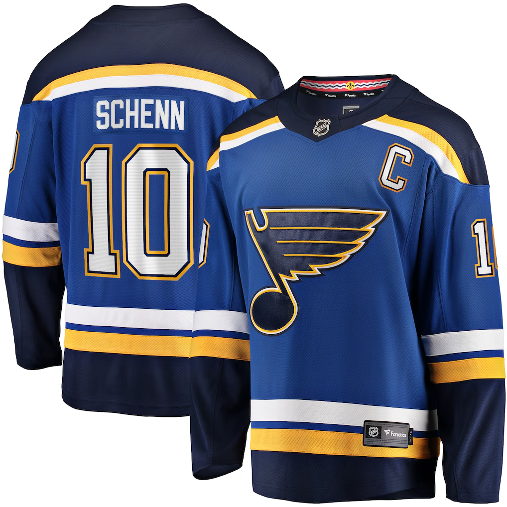 Men's St. Louis Blues Brayden Schenn Fanatics Blue Player Jersey