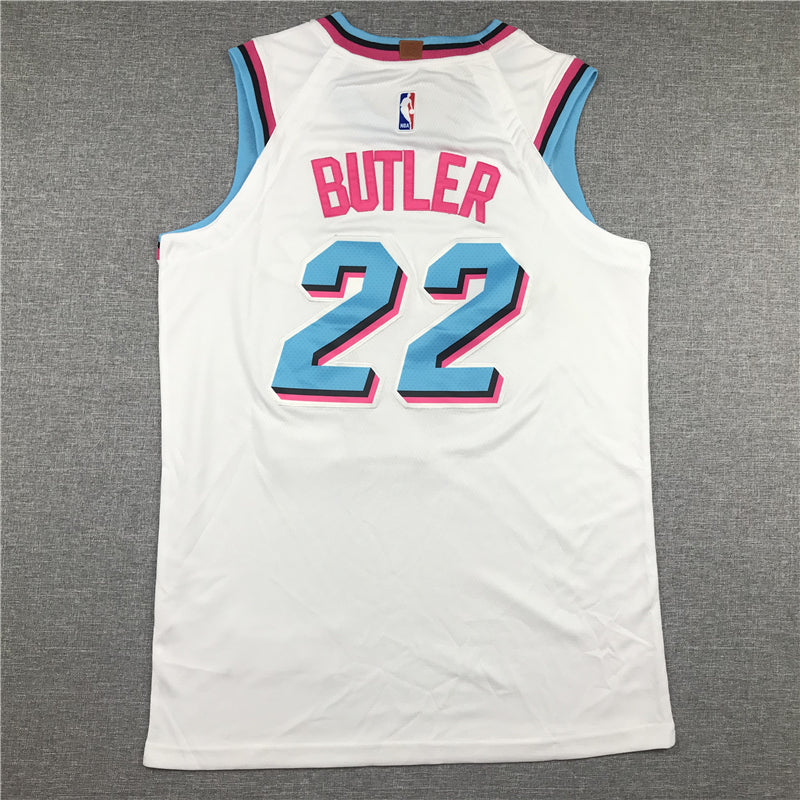 Men's Miami Heat Jimmy Butler NBA White Swingman Jersey