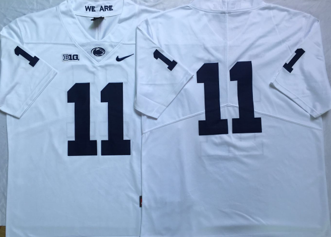 Men's Penn State Nittany Lions Micah Parsons White Team Game Jersey