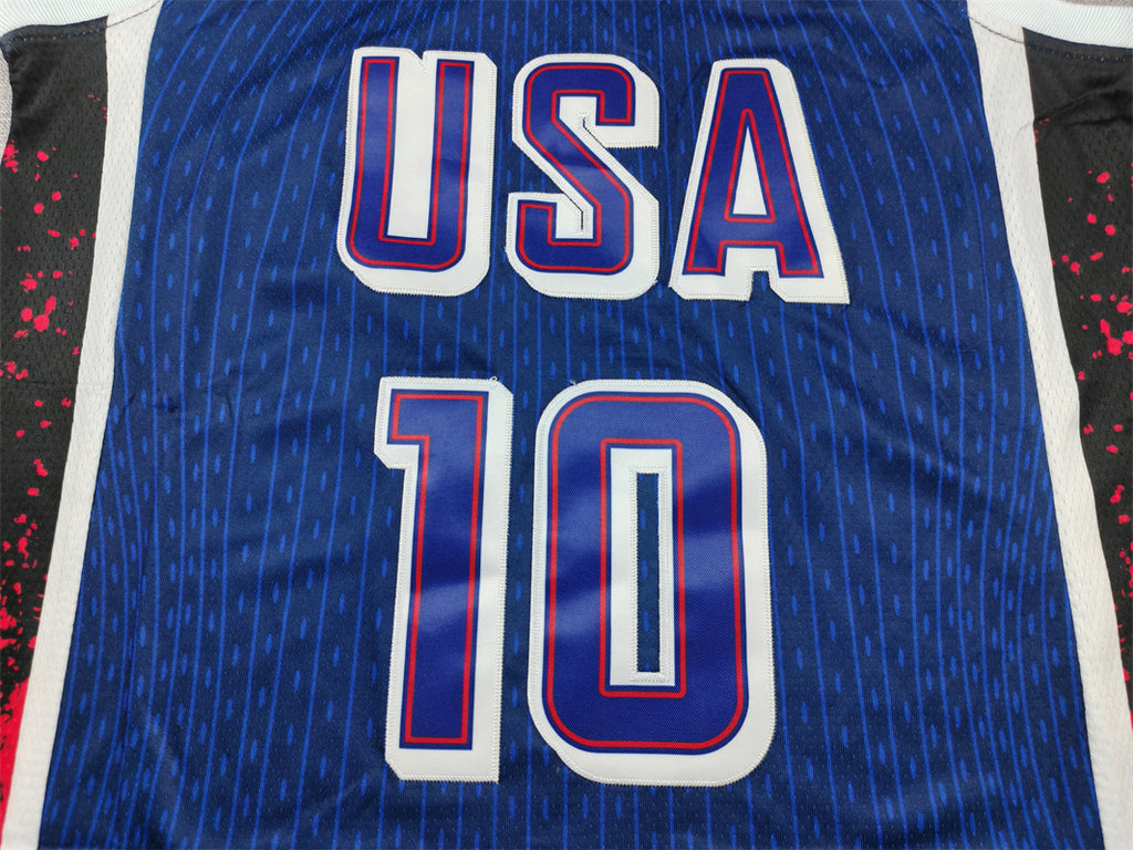 Men's 2024 USA Dream Team Jayson Tatum Navy Authentic Player Jersey