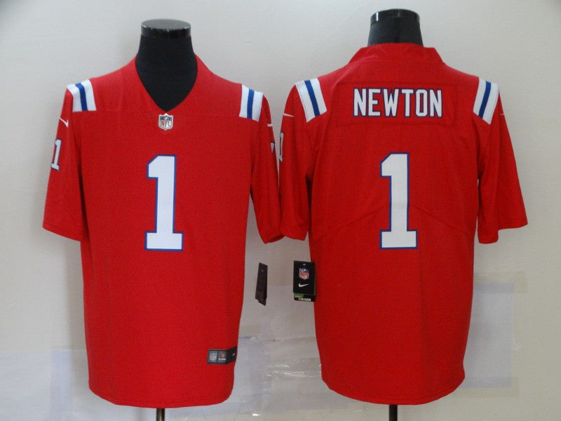 Men's New England Patriots Cam Newton Red Alternate Game Jersey