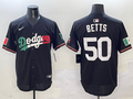 Men's Los Angeles Dodgers Mookie Betts Black Game Jersey